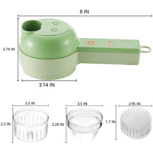 4 in 1 Hand Electric Vegetable Slicer Set, Vegetable cutter, Garlic Slicer, Onion Slicer, Electric Food Slicer, Mini Food Slicer and Chopper