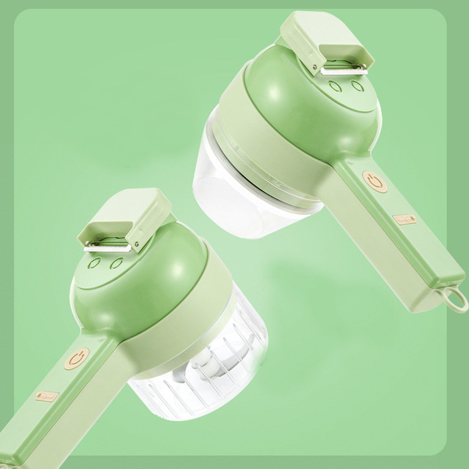 4 in 1 Hand Electric Vegetable Slicer Set, Vegetable cutter, Garlic Slicer, Onion Slicer, Electric Food Slicer, Mini Food Slicer and Chopper