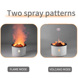 Flame Light LED Humidifier Aroma Fragrance Oil Diffuser– Volcanic Mist Creative Gifts for Home, Office