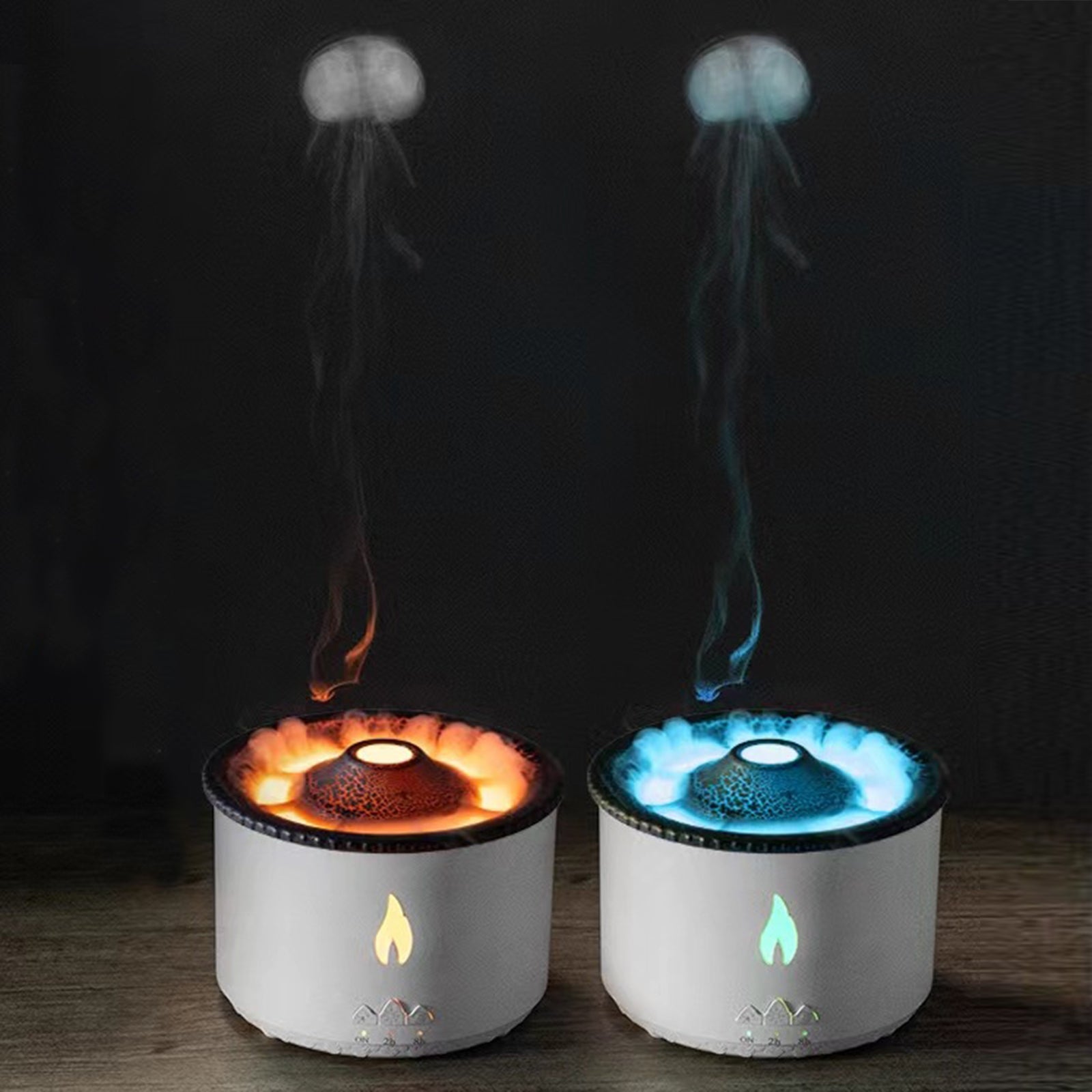 Flame Light LED Humidifier Aroma Fragrance Oil Diffuser– Volcanic Mist Creative Gifts for Home, Office