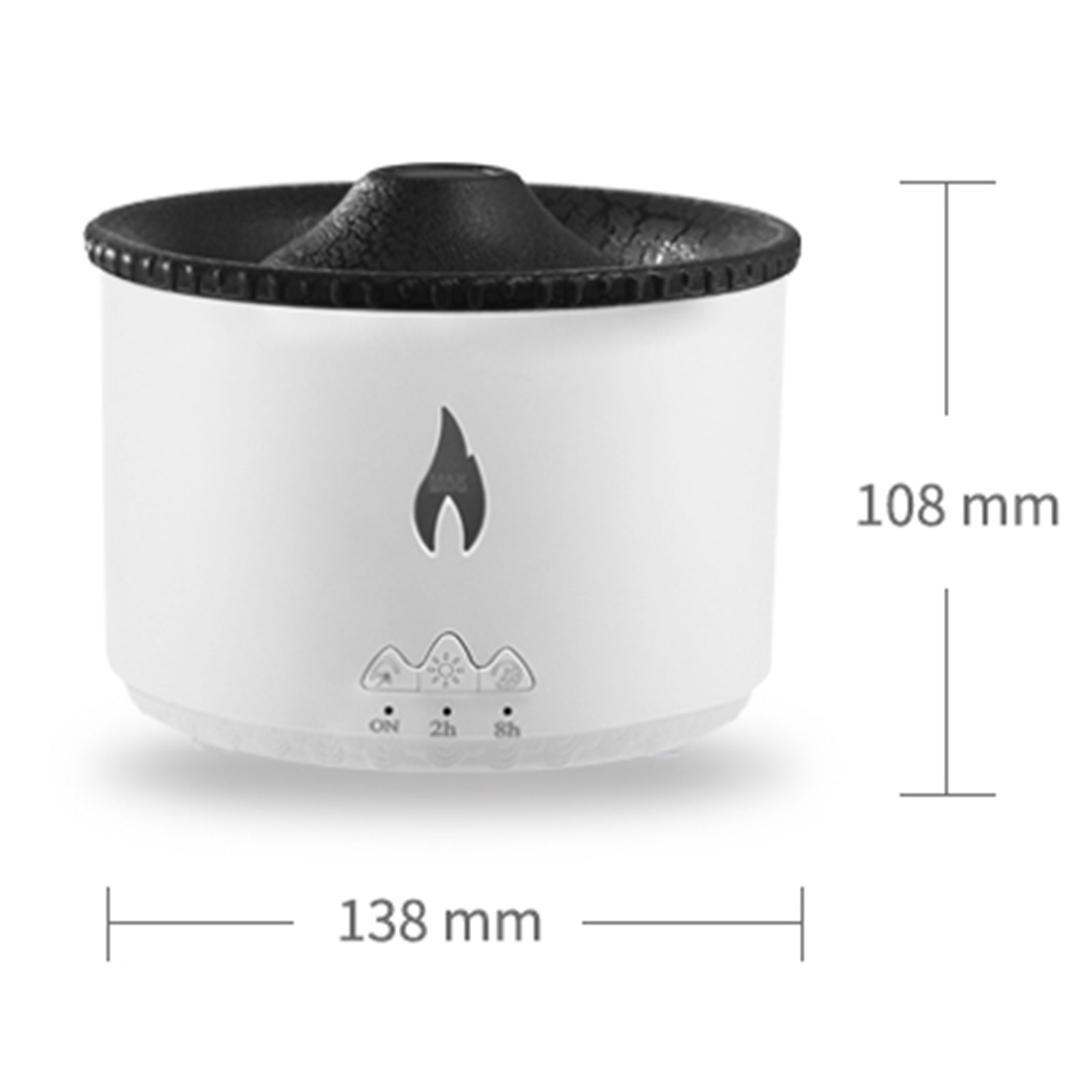 Flame Light LED Humidifier Aroma Fragrance Oil Diffuser– Volcanic Mist Creative Gifts for Home, Office