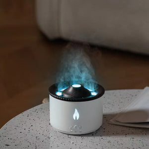 Flame Light LED Humidifier Aroma Fragrance Oil Diffuser– Volcanic Mist Creative Gifts for Home, Office