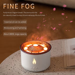 Flame Light LED Humidifier Aroma Fragrance Oil Diffuser– Volcanic Mist Creative Gifts for Home, Office