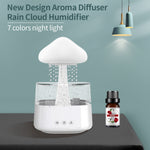 Rain Cloud Humidifier, Rain Cloud Night Light, Aromatherapy Essential Oil Diffuser with 7 Color Changing, Raindrop Sound for Home Office Room