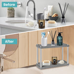 Sink Caddy, 2 Tier Instant Dry Kitchen Sink Organizer Sponge Holder for Kitchen Sink Diatomaceous Pedestal Stand Riser