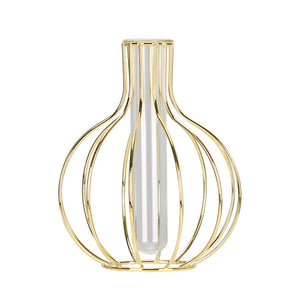Glass-Vase-with-Metal-Frame