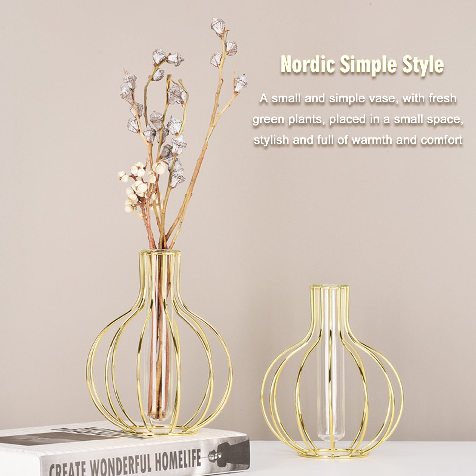 Glass-Vase-with-Metal-Frame