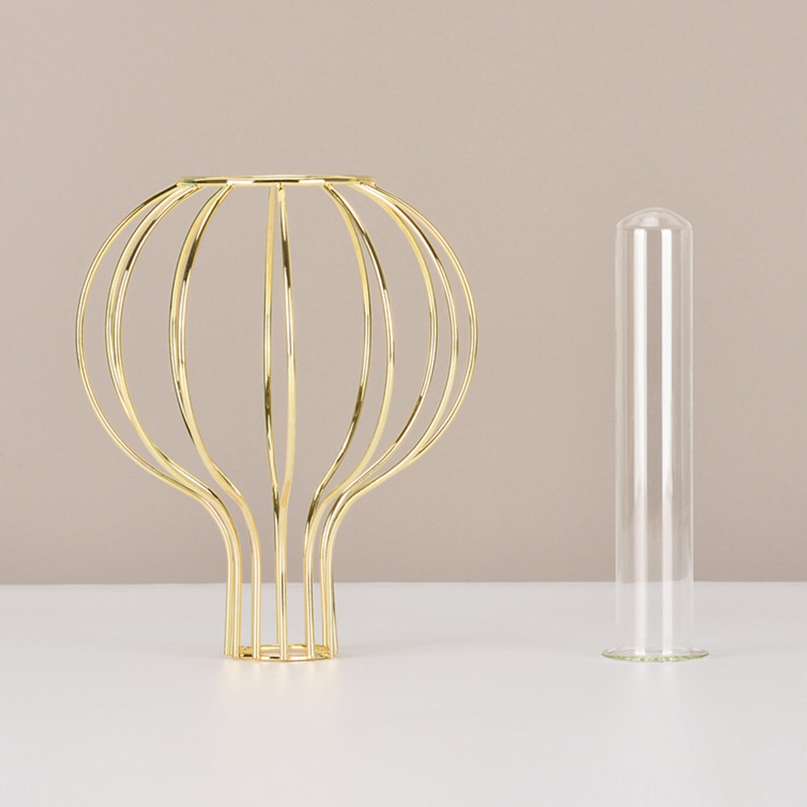 Glass-Vase-with-Metal-Frame