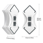 Glass Wipe Adjustable Magnetic Single and Double Layer Universal Double-Sided  8-30 mm, Gray Blue