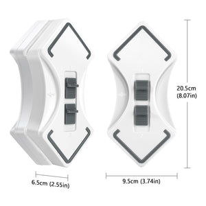 Glass Wipe Adjustable Magnetic Single and Double Layer Universal Double-Sided  8-30 mm, Gray Blue