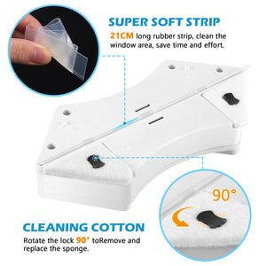Double Sided Magnetic Window Cleaner Cleaning Tool with Safety Rope
