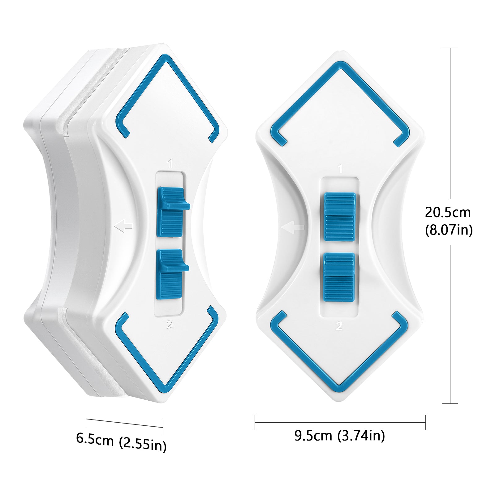 Double Sided Magnetic Window Cleaner Cleaning Tool with Safety Rope