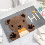 Bathroom Rug Mat Non Slip Ultra Soft and Water Porch Door Mats Absorbent Bedroom Floor Mats