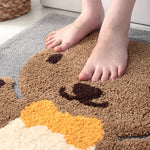 Bathroom Rug Mat Non Slip Ultra Soft and Water Porch Door Mats Absorbent Bedroom Floor Mats