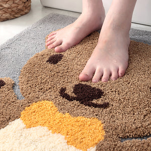 Bathroom Rug Mat Non Slip Ultra Soft and Water Porch Door Mats Absorbent Bedroom Floor Mats