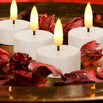 12 PCS Tea Lights with Remote Control Realistic Bright Flameless LED for Outdoor Table Party Decoration Celebration