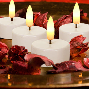 12 PCS Tea Lights with Remote Control Realistic Bright Flameless LED for Outdoor Table Party Decoration Celebration