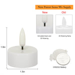 12 PCS Tea Lights with Remote Control Realistic Bright Flameless LED for Outdoor Table Party Decoration Celebration