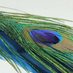 12" Peacock Christmas Ornaments Bird with Feather Tail Clip-On for Christmas Tree Decorations Garden Yard 2/4/6 PCS