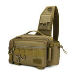 Fishing Tackle Storage Bag Waterproof Scratch resistant with Rod Holder Outdoor Shoulder Backpack