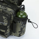 Fishing Tackle Storage Bag Waterproof Scratch resistant with Rod Holder Outdoor Shoulder Backpack