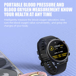 1.32'' Smart Watch Heart Rate Blood Pressure Tracker with Music Control Multiple Sports Modes
