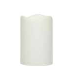 Flameless Candles Led Tea Light with Automatic Timing Function Fake Candle in Ivory Wave Open