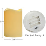 Flameless Candles Led Tea Light with Automatic Timing Function Fake Candle in Ivory Wave Open