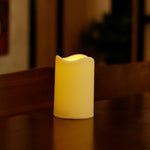 Flameless Candles Led Tea Light with Automatic Timing Function Fake Candle in Ivory Wave Open