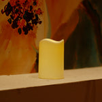 Flameless Candles Led Tea Light with Automatic Timing Function Fake Candle in Ivory Wave Open