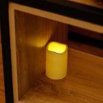 Flameless Candles Led Tea Light with Automatic Timing Function Fake Candle in Ivory Wave Open
