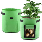 7 Gallon Potato Grow Bag with Handles and Harvest Window Garden Vegetable Planting Bags for Tomato Fruits