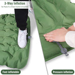 Camping Air Sleeping Pad Mat Foot Press Inflatable Lightweight Backpacking Pad 200 x 69 x 10 cm