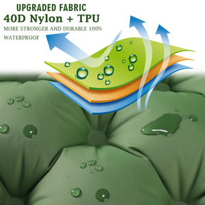 Camping Air Sleeping Pad Mat Foot Press Inflatable Lightweight Backpacking Pad 200 x 69 x 10 cm