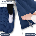 Camping Air Sleeping Pad Mat Foot Press Inflatable Lightweight Backpacking Pad 200 x 69 x 10 cm