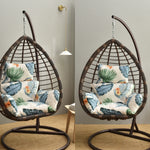 Basket Chair Cushion Indoor/Outdoor Egg Chair Cushions Thicken Hanging Chair Cushion 6 Style Chair cover (No Hammock)