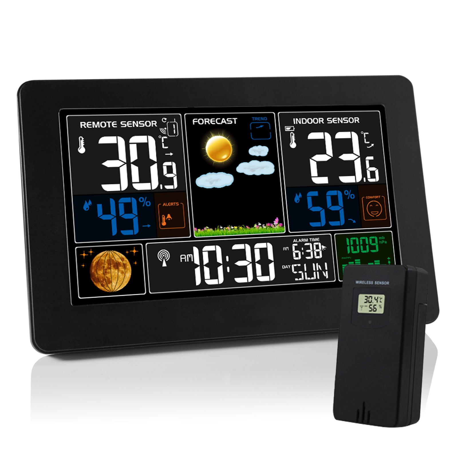 Indoor Hygrometer Thermometer with 3 Outdoor Sensor Digital Humidity with Weather Forecast