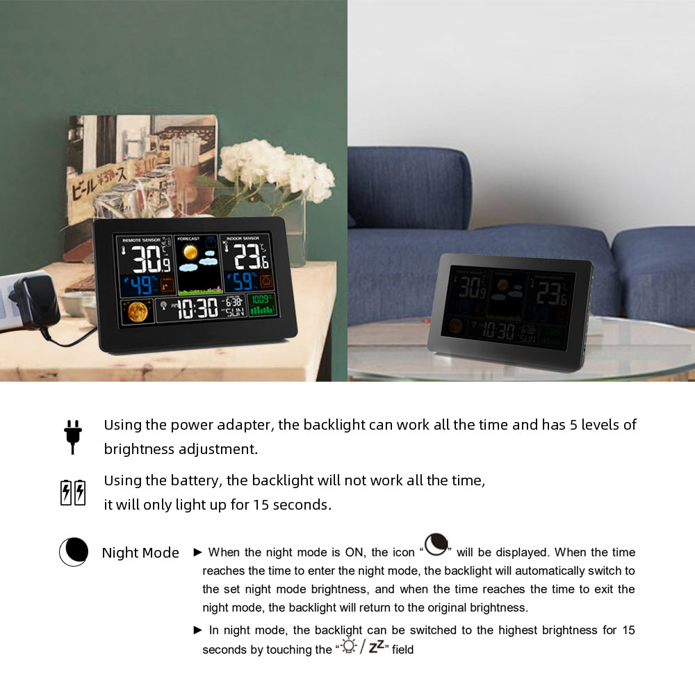 Indoor Hygrometer Thermometer with 3 Outdoor Sensor Digital Humidity with Weather Forecast