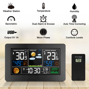Indoor Hygrometer Thermometer with 3 Outdoor Sensor Digital Humidity with Weather Forecast