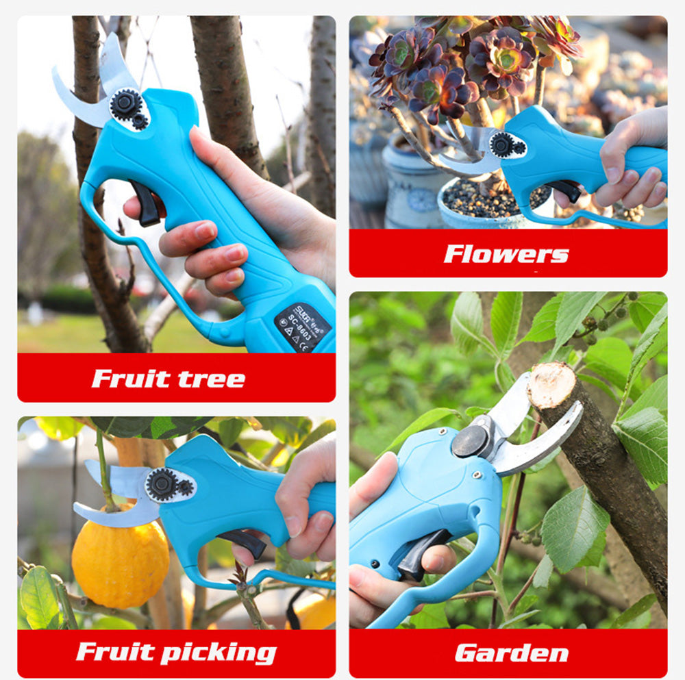 Electric Pruning Shears Professional Cordless Tree Branch Pruner with 2 Rechargeable Battery - 28mm (1.1inch) Cutting Diameter