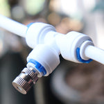 Misting Cooling System with 33 FT(10M) Misting Line 8 Brass Mist Nozzles for Patio Garden Greenhouse