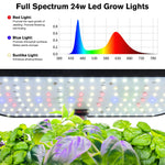 Hydroponics Growing System 12 Pods Plant Starter Kit with Timer Grow Light Pump System Big Water Tank