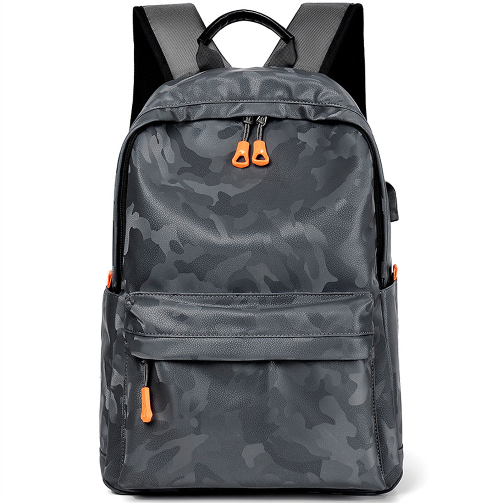Camouflage Laptop Backpack 14 Inch Computer with USB Charging Port Waterproof for Business College Travel