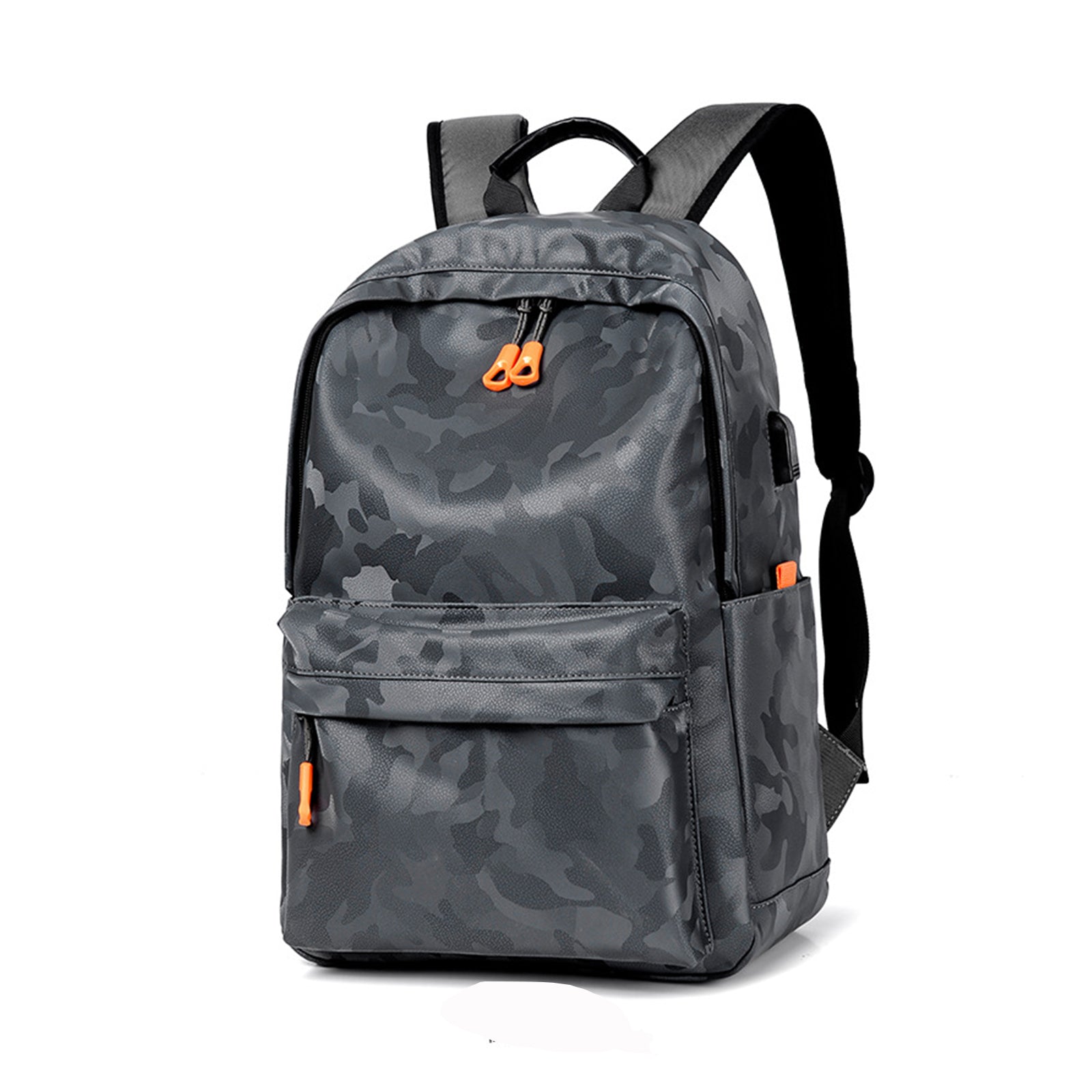 Camouflage Laptop Backpack 14 Inch Computer with USB Charging Port Waterproof for Business College Travel