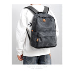Camouflage Laptop Backpack 14 Inch Computer with USB Charging Port Waterproof for Business College Travel