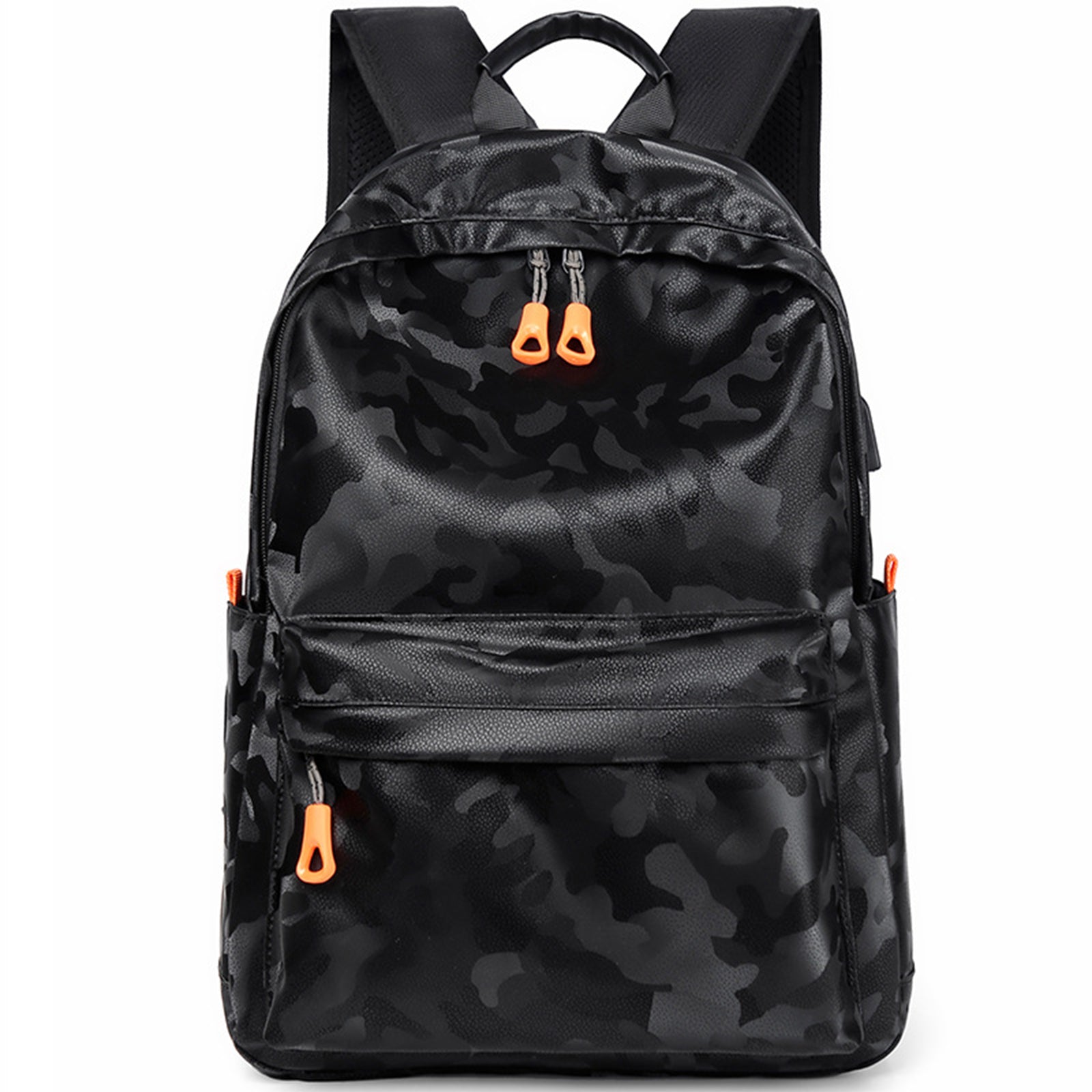 Camouflage Laptop Backpack 14 Inch Computer with USB Charging Port Waterproof for Business College Travel