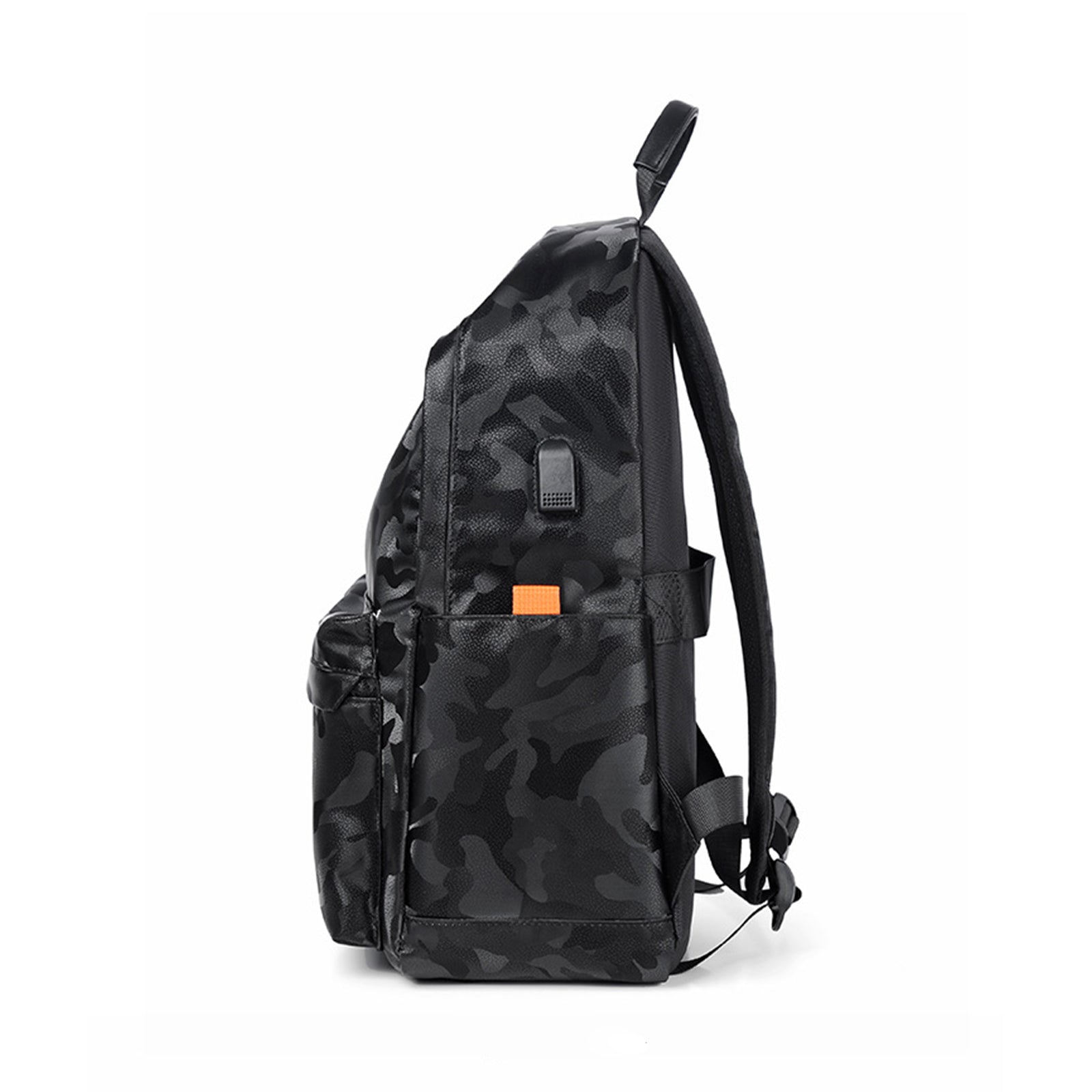Camouflage Laptop Backpack 14 Inch Computer with USB Charging Port Waterproof for Business College Travel