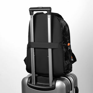 Camouflage Laptop Backpack 14 Inch Computer with USB Charging Port Waterproof for Business College Travel