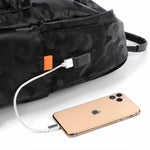 Camouflage Laptop Backpack 14 Inch Computer with USB Charging Port Waterproof for Business College Travel