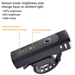 Bicycle Headlight USB Rechargeable 250 Lumen LED Bike Front Light High Bright 15 Hours Mountain Road Cycling Safety Commuter Flashlight with 4 Modes